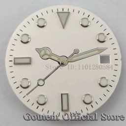 Goutent 28.5mm Sterile Watch Dial Hands For NH35/NH35A ETA2824/2836 Miyota 8205/8215/821A DG2813/3804 Movement Watch Face