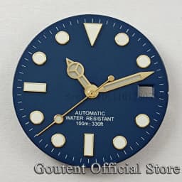 Goutent 28.5mm Sterile Watch Dial Hands For NH35/NH35A ETA2824/2836 Miyota 8205/8215/821A DG2813/3804 Movement Watch Face