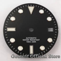 Goutent 28.5mm Sterile Watch Dial Hands For NH35/NH35A ETA2824/2836 Miyota 8205/8215/821A DG2813/3804 Movement Watch Face