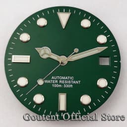 Goutent 28.5mm Sterile Watch Dial Hands For NH35/NH35A ETA2824/2836 Miyota 8205/8215/821A DG2813/3804 Movement Watch Face