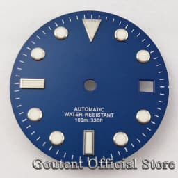 Goutent 28.5mm Sterile Watch Dial Hands For NH35/NH35A ETA2824/2836 Miyota 8205/8215/821A DG2813/3804 Movement Watch Face