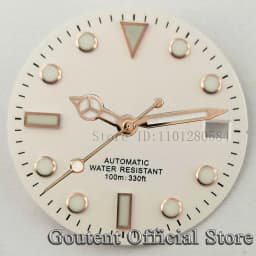 Goutent 28.5mm Sterile Watch Dial Hands For NH35/NH35A ETA2824/2836 Miyota 8205/8215/821A DG2813/3804 Movement Watch Face