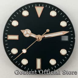 Goutent 28.5mm Sterile Watch Dial Hands For NH35/NH35A ETA2824/2836 Miyota 8205/8215/821A DG2813/3804 Movement Watch Face