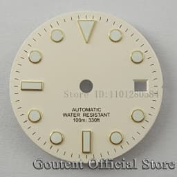Goutent 28.5mm Sterile Watch Dial Hands For NH35/NH35A ETA2824/2836 Miyota 8205/8215/821A DG2813/3804 Movement Watch Face