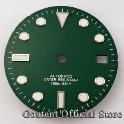 Goutent 28.5mm Sterile Watch Dial Hands For NH35/NH35A ETA2824/2836 Miyota 8205/8215/821A DG2813/3804 Movement Watch Face
