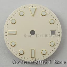 Goutent 28.5mm Sterile Watch Dial Hands For NH35/NH35A ETA2824/2836 Miyota 8205/8215/821A DG2813/3804 Movement Watch Face