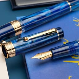 Asvine P20 Piston Filling Fountain Pen Acrylic Beautiful Patterns EF/F/M/ Stub Nib with Golden Clip Smooth Writing Gift Pen