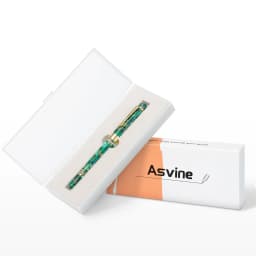 Asvine P20 Piston Filling Fountain Pen Acrylic Beautiful Patterns EF/F/M/ Stub Nib with Golden Clip Smooth Writing Gift Pen