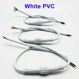 5/10/20/50/100Pairs 2Pin 3Pin 4Pin 5Pin Male To Female Jack LED Connector IP68 Waterproof Black White Cable For LED Strip Light