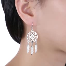 Dream Catcher 925 Silver Vintage Drop Earrings For Women Luxury Fine Wedding Jewelry Trend 2022 Accessories With Free Shipping