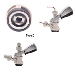 Draft Beer Homebrew Keg Coupler Beer Dispenser Type S/D/A/G Brass Body Stainless Probe Hose Barb & Push In Fitting