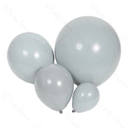5/10/12/18inch Dusty Blue Balloons Retro Matte Haze Gray Baby Blue Balloons for Birthday Wedding Party Baptism Baby Shower Decor