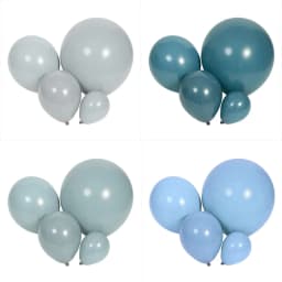 5/10/12/18inch Dusty Blue Balloons Retro Matte Haze Gray Baby Blue Balloons for Birthday Wedding Party Baptism Baby Shower Decor