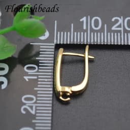 Smooth Gold Plated Ear Wire Fixture Shvenzy Basic Earring Hooks for Handmade DIY Jewelry Making Accessories 30pcs/lot