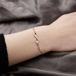 Wu 2022 New Fashion Popular Adjustable Bracelet Micro-inset Zircon Figure 8 Infinite Cycle Crystal Bracelet Female Hand Jewelry