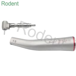 Dental Low Speed Handpiece 1:5 Contra Angle Increase Red Handpiece for Dental Micromotor
