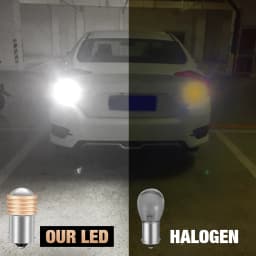 2pcs P21W Led 1156 BA15S 1157 BAY15D P21 5W R5W R10W Bulb 9SMD 3030 Car Turn Signal Lights Reverse Lamp 12V White Red Yellow