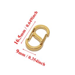 5Pcs 18k Gold Stainless Steel Chic Letter S Buckle Spring Lobster Clasps Necklace Hooks Bracelets Connector DIY Jewelry Making
