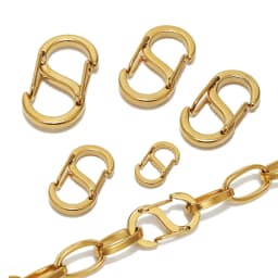 5Pcs 18k Gold Stainless Steel Chic Letter S Buckle Spring Lobster Clasps Necklace Hooks Bracelets Connector DIY Jewelry Making
