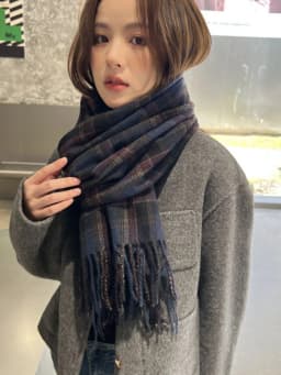 New Imitation Cashmere Women Scarf Winter Preppy Style Vintage Plaid Scarve Pashmina Mujer Foulard Blanket Wrap Shawl Pareo