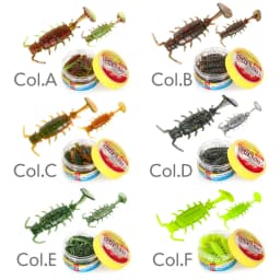 FSTK Bass Carp Artificial Bait Perch Lures Lifelike Alien Bug 1g /3.5g Pike Lure Shrimp Attractant Fish Scent Soft Plastic Lure