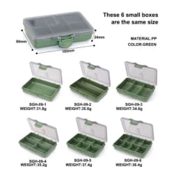 Bait Fishing Box Pp Tackle 1-8 105*65*24mm Box Boxes Carp Compartments Fishing Storage System Durable Hot Sale