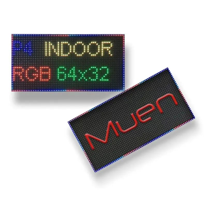 Muen P4 LED Screen Panel Module Indoor SMD 256 X 128mm Full Color 64 X 32 Pixels 1 / 16 Scan LED Display Panel Module
