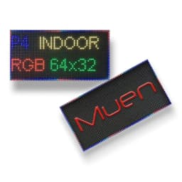 Muen P4 LED Screen Panel Module Indoor SMD 256 X 128mm Full Color 64 X 32 Pixels 1 / 16 Scan LED Display Panel Module