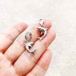 Maritime Shark Dangle Charm Lucky Pendant Women Men 2023 Summer 925 Sterling Silver Fine Jewelry
