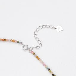 Necklace For Women Silver 925 Jewelry Heart Necklace 2mm Natural Stone Tourmaline Chokers Black Spinel Necklace