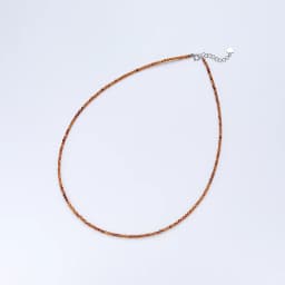 Necklace For Women Silver 925 Jewelry Heart Necklace 2mm Natural Stone Tourmaline Chokers Black Spinel Necklace