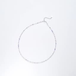 Necklace For Women Silver 925 Jewelry Heart Necklace 2mm Natural Stone Tourmaline Chokers Black Spinel Necklace