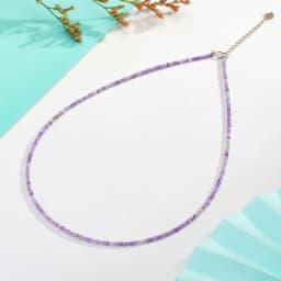 Necklace For Women Silver 925 Jewelry Heart Necklace 2mm Natural Stone Tourmaline Chokers Black Spinel Necklace