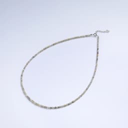 Necklace For Women Silver 925 Jewelry Heart Necklace 2mm Natural Stone Tourmaline Chokers Black Spinel Necklace