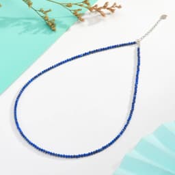 Necklace For Women Silver 925 Jewelry Heart Necklace 2mm Natural Stone Tourmaline Chokers Black Spinel Necklace
