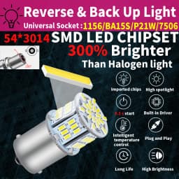 2pcs LED Reverse Light Bulb Lamp P21W BA15S Canbus For VW Passat B5 B5.5 B6 Golf MK3 MK4 MK5 MK6 3 4 5 6 Polo 6n 6r 9n Touran