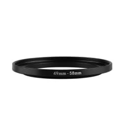 49mm-58mm Step Up Ring Lens Filter Adapter Ring 49 To 58 49-58mm Stepping Adapter Camera Adapter Ring