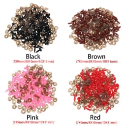 100pcs Plastic Triangle Noses For Dolls Making Crafts Parts Toys Bear Noses Buttons Toy DIY Safety Nose Accessories