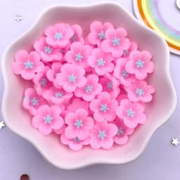 50Pcs 14mm Resin 3D Colorful Morning Glory Flower Gems Flatback Figurines Scrapbook Wedding Applique Home Decor Crafts OL708