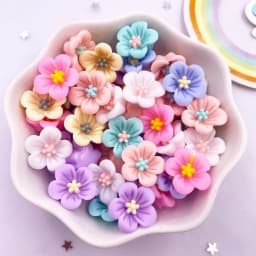 50Pcs 14mm Resin 3D Colorful Morning Glory Flower Gems Flatback Figurines Scrapbook Wedding Applique Home Decor Crafts OL708