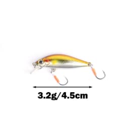 1pcs 4.5cm 3.g Fishing Lure Quality Mini Minnow Lure 3D Eyes Plastic Hard Bait Pesca Artificial Wobblers Crankbait Fishing Baait