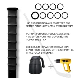 UICE Hockey Grip Tape Ice Hockey Stick Tape Heat Shrinkable Sleeve For Ice Hockey Badminton Sports Accessories Stick Grip