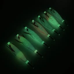 Luminous Wooden Shrimp Squid 6g/80mm EGI Jigging Lure Octopus Shrimp Cuttlefish Squid Fishing lure Bait Japan Hook