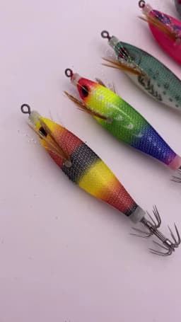 Luminous Wooden Shrimp Squid 6g/80mm EGI Jigging Lure Octopus Shrimp Cuttlefish Squid Fishing lure Bait Japan Hook