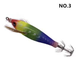 Luminous Wooden Shrimp Squid 6g/80mm EGI Jigging Lure Octopus Shrimp Cuttlefish Squid Fishing lure Bait Japan Hook