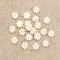 20Pcs 10x13mm Cute Alloy Metal Drop Oil Colorblock Daisiy Charm Flower Plant Pendant For DIY Bracelet Necklace Jewelry Making