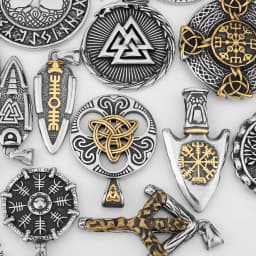 Nordic Rune Totem Amulet Rotatable Tree of Life Viking Pendant Stainless Steel Punk Necklace Men's Charm Necklace Jewelry Gifts