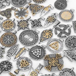 Nordic Rune Totem Amulet Rotatable Tree of Life Viking Pendant Stainless Steel Punk Necklace Men's Charm Necklace Jewelry Gifts