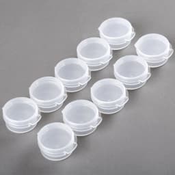 10pcs/20pcs Cosmetic Button Jar 5g Clear Plastic Button Cover Mini Q Pot Leak Proof Cream Empty Makeup Container Sample Bottle