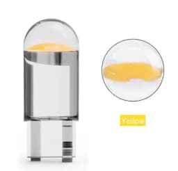 Guadsun 10X LED T10 W5W WY5W 168 194 W3W COB License Plate Light Glass Translucent Side 12V/24V White Door Bulb Instrument Lamp